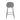 Lot de 2 tabourets de bar SCANDINAVE métal noir velours #couleur_gris