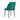 Lot de 4 chaises AVA Métal noir Velours #couleur_vert