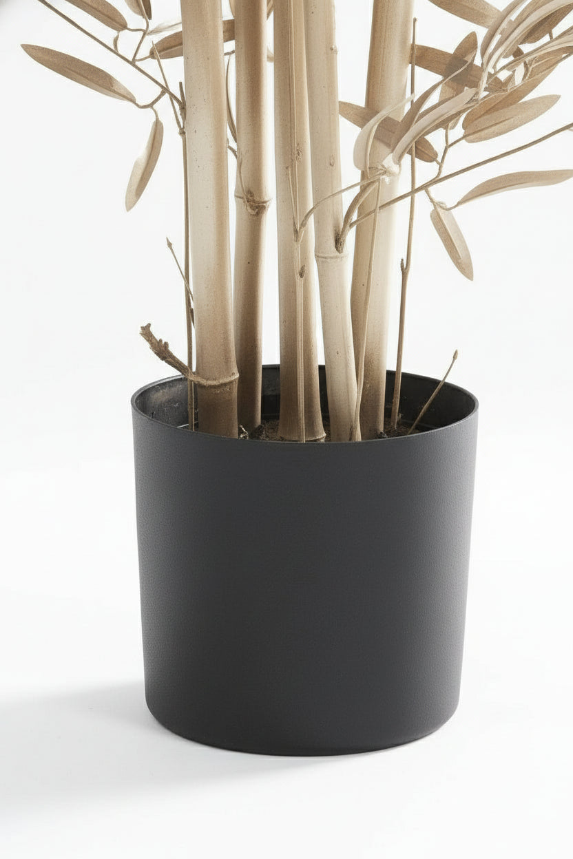 Bambou Plante Artificiel Doré 120 cm en Pot - Plante Décorative