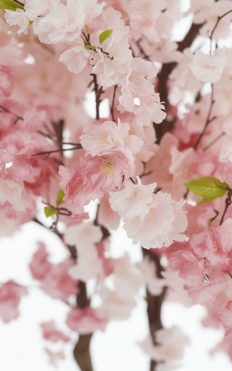 Cerisier Artificiel Fleuri Rose 190 cm en Pot - Arbre Décoratif