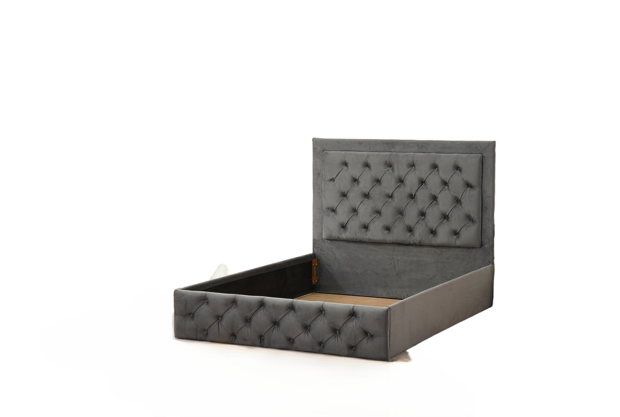 Cadre de lit ROMA velours 140x190cm