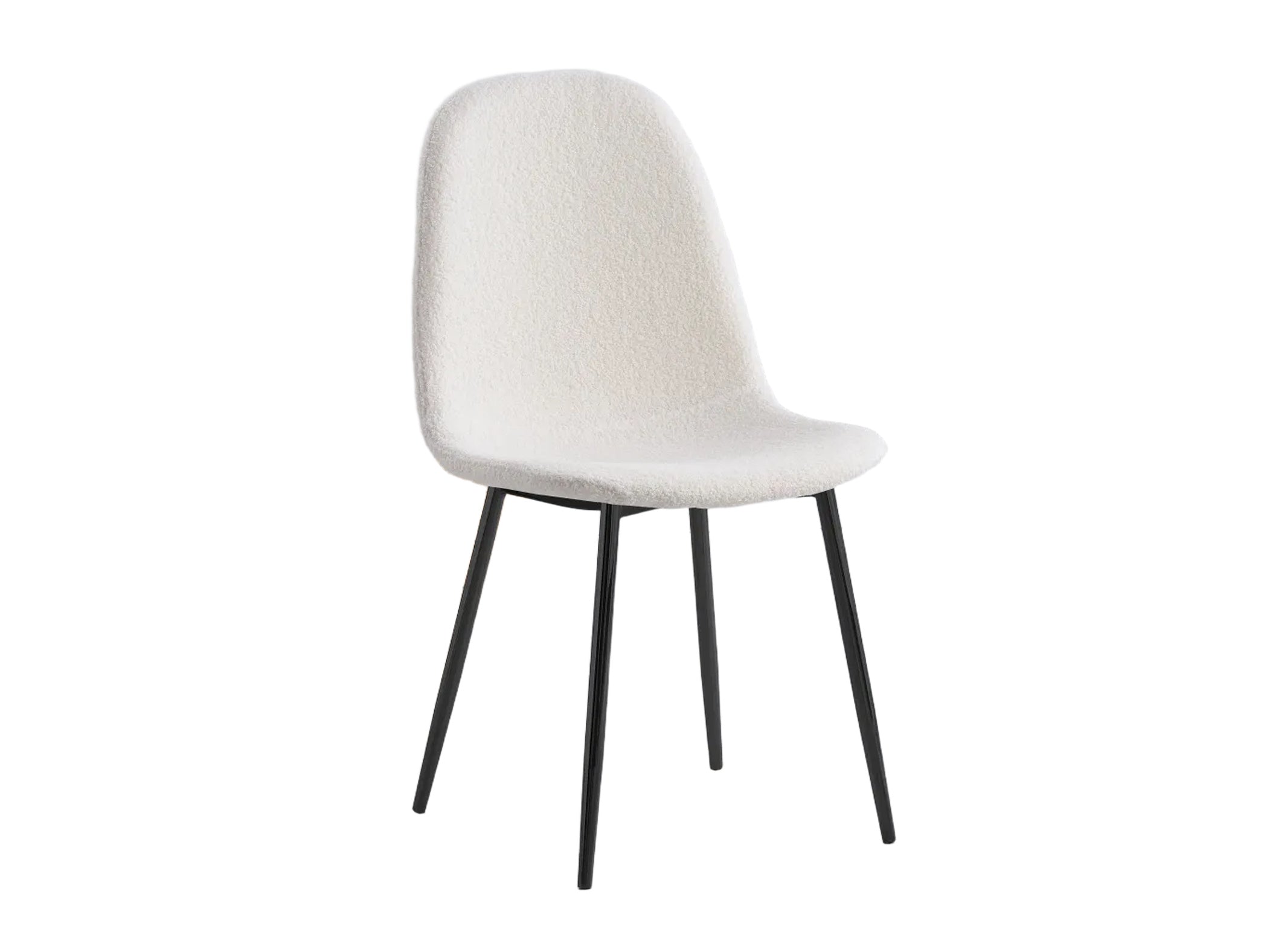Lot de chaises SCANDINAVE en velours pieds métal noir