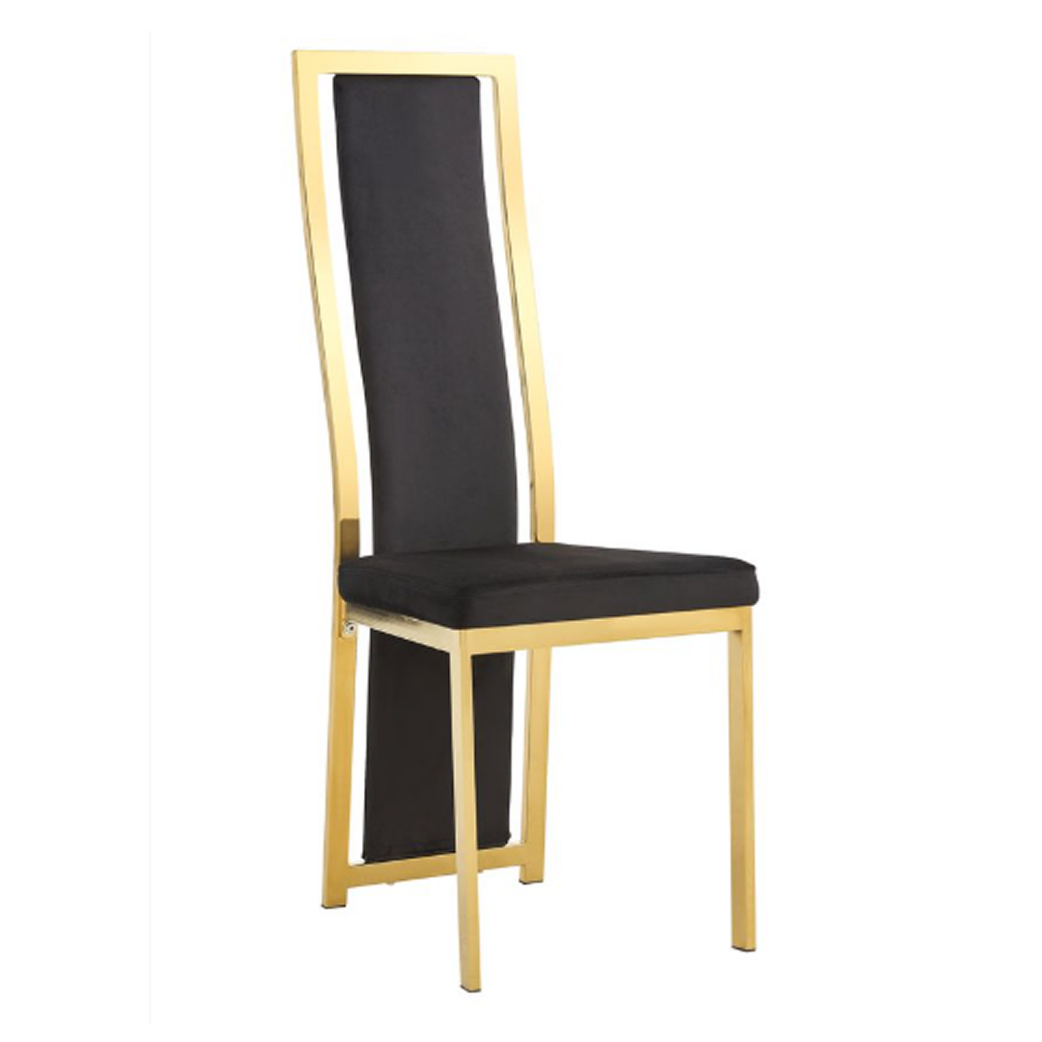Lot de 6 chaises Dana velours contour Gold