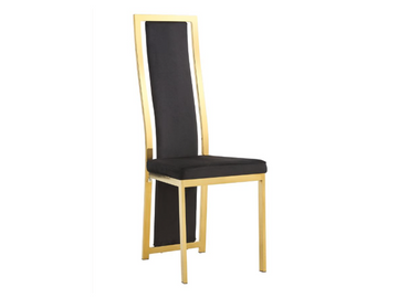 Lot de 6 chaises Dana velours contour Gold