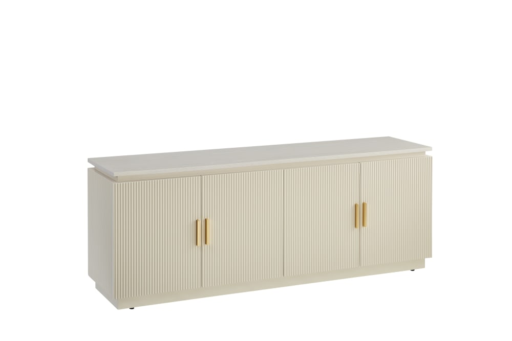 Meuble TV BAIETA – 160x40x60 cm – Finition Blanche & Design Épuré
