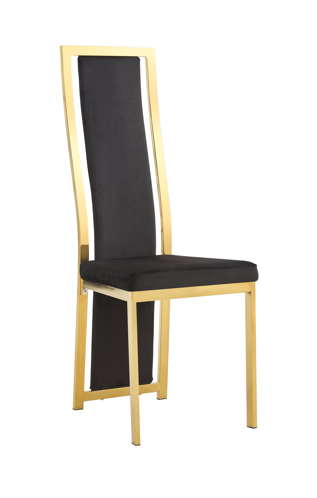 Lot de chaises Dana simili cuir contour Gold #couleur_noir