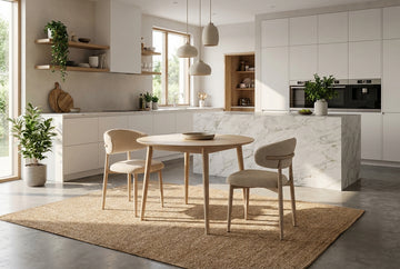 Lot de 4 Chaises Pied Effet Bois Beige 50x50x77 cm LUCILE