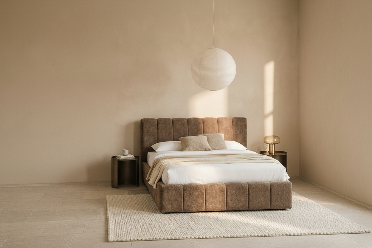 Lit coffre double 180x200 cm #couleur_moka