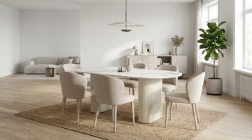 Table à manger ROXY céramique beige 180x90x75 cm #couleur_beige