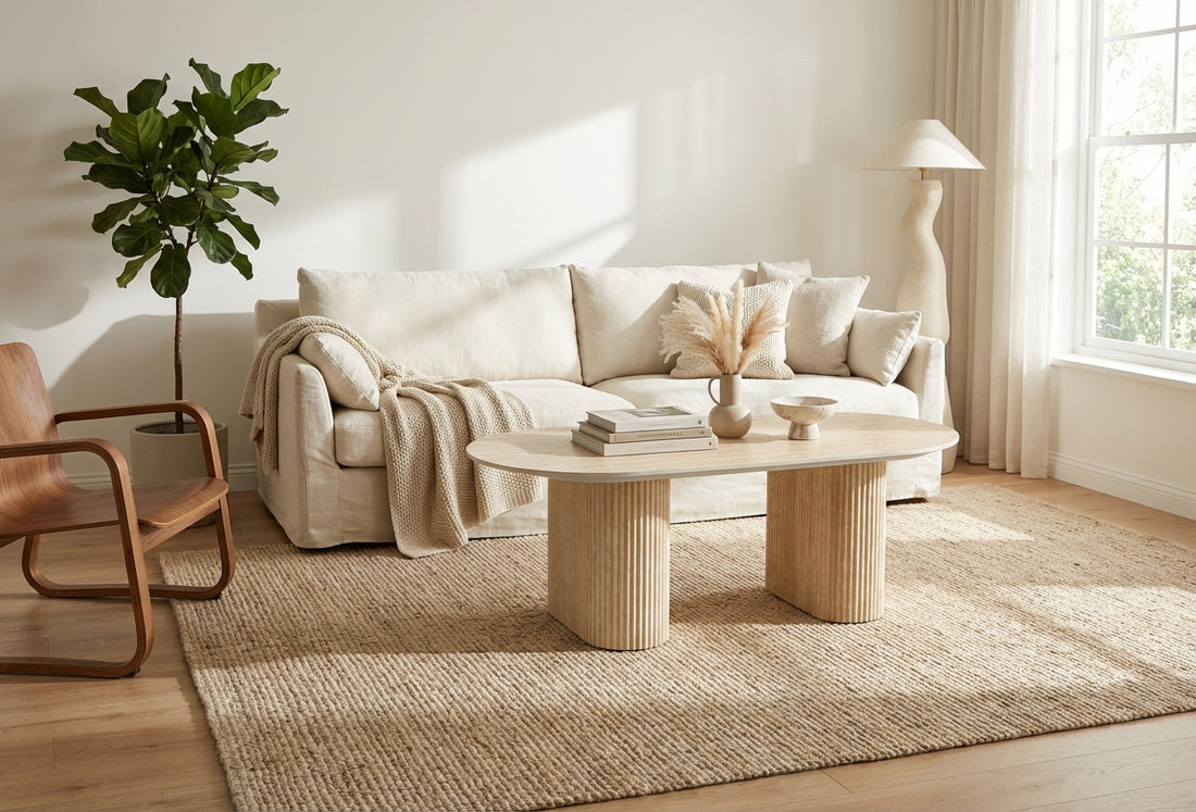 Table basse ROXY Effet Travertin #couleur_travertin