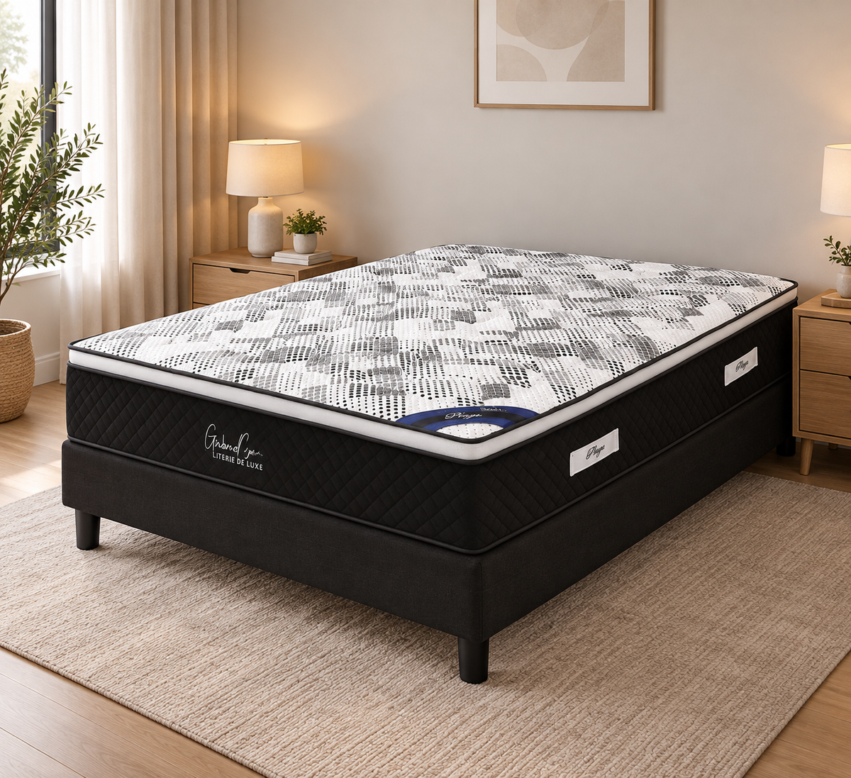 Matelas PLAZA à ressorts ensachés 140x190 cm épaisseur 30 cm