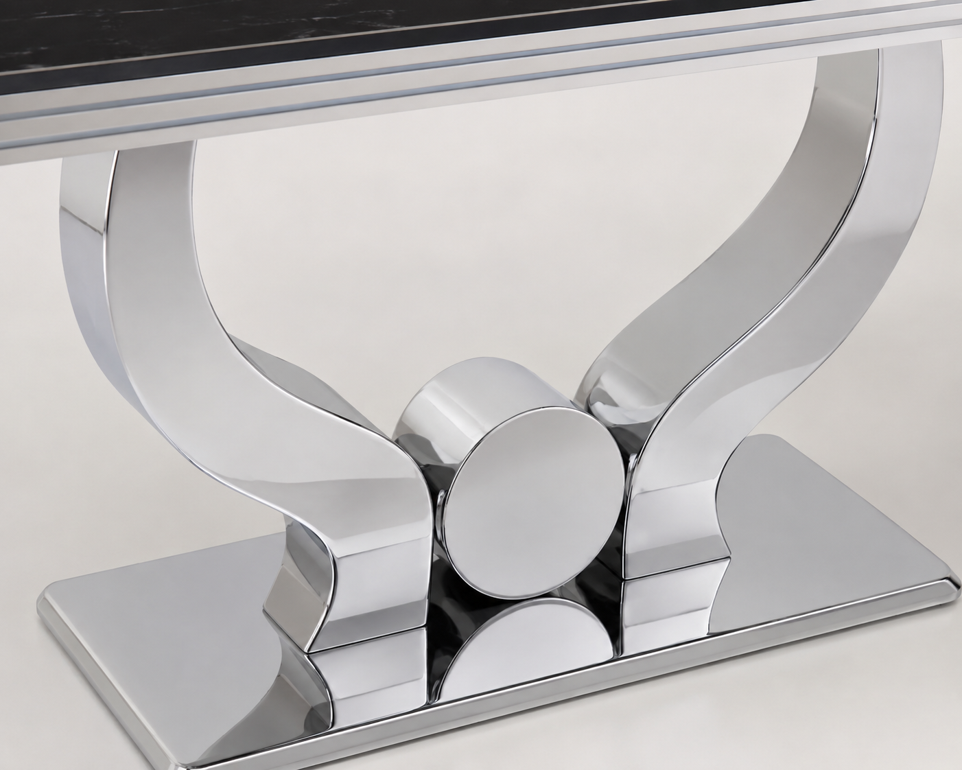 Table à Manger TROFY 180 cm effet marbré noir