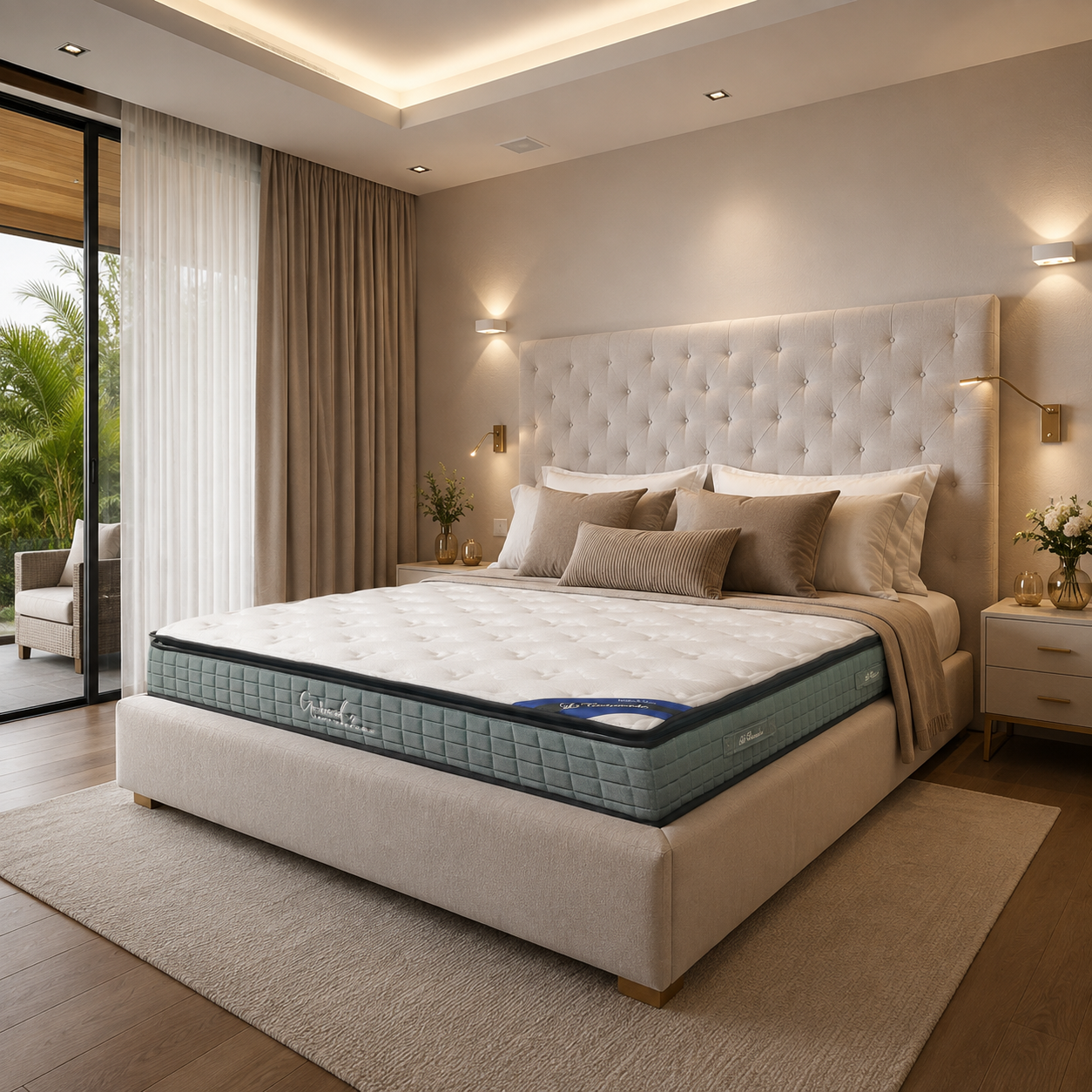 Matelas LE CONCORDE à Ressorts Ensachés – 160x200x25 cm – Grand Confort & Soutien Ferme