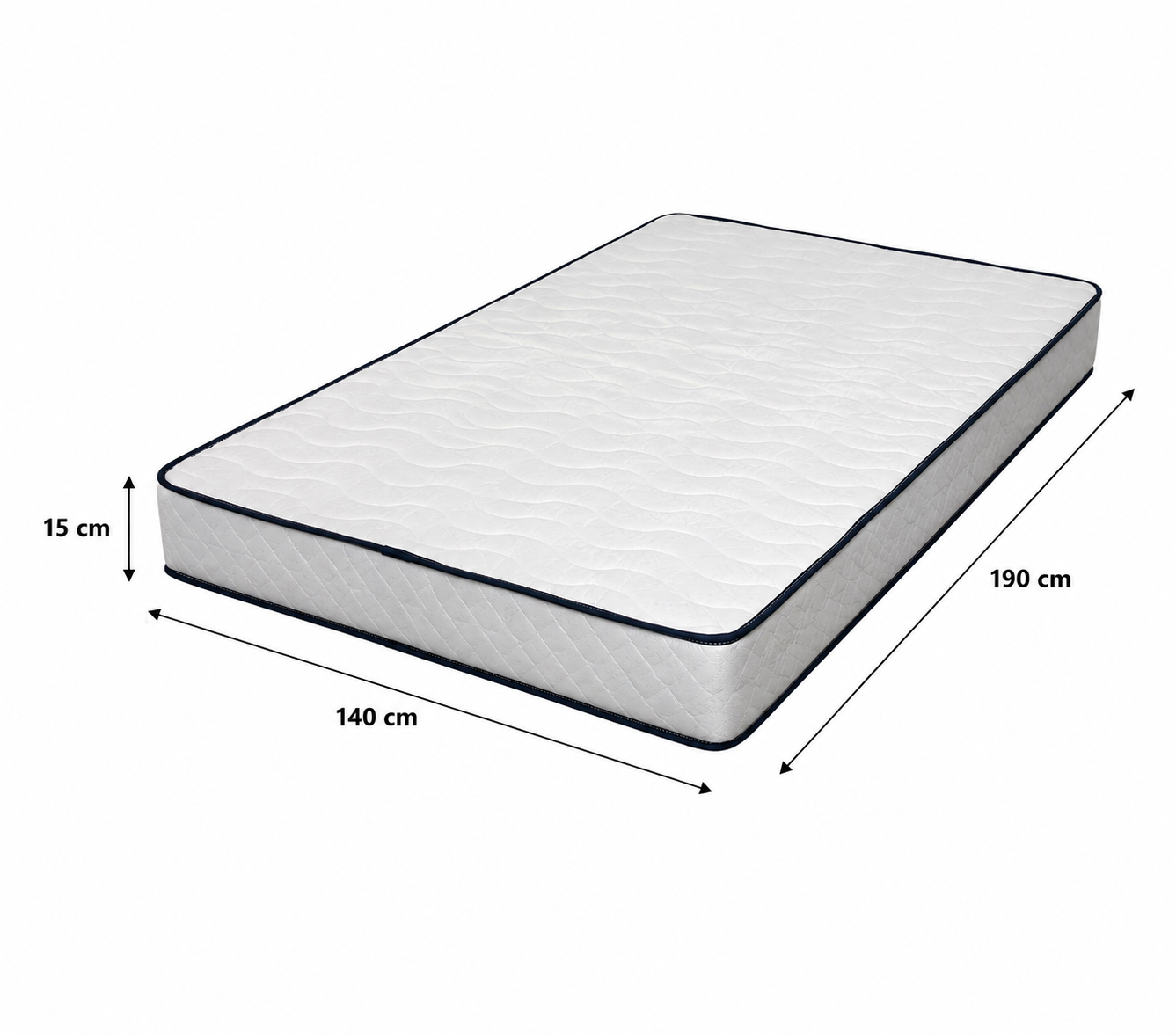 Matelas Mousse PALAZIO 140x190 cm - Recyclé et Durable