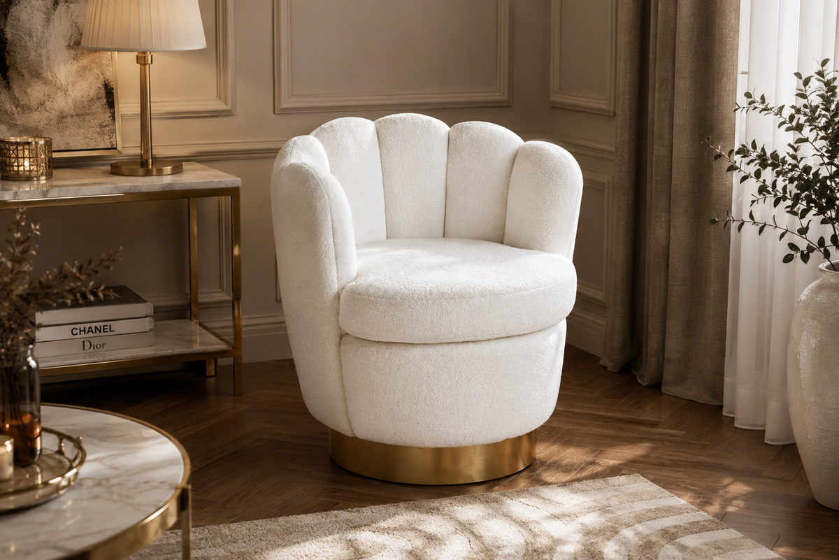 Fauteuil ROTATIF Boudoir Blanc