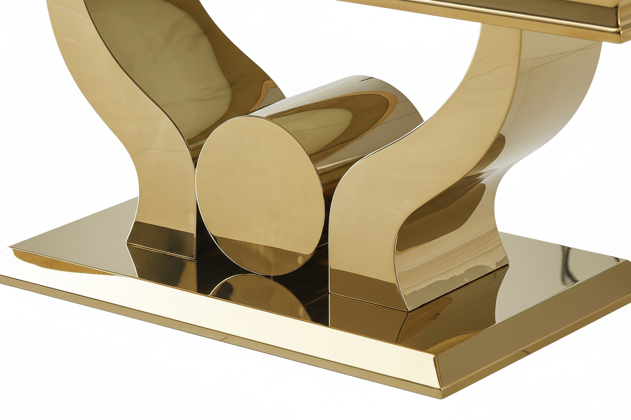 Table Basse Rectangle Verre Trempé Marbré Blanc 120x70cm TROFY