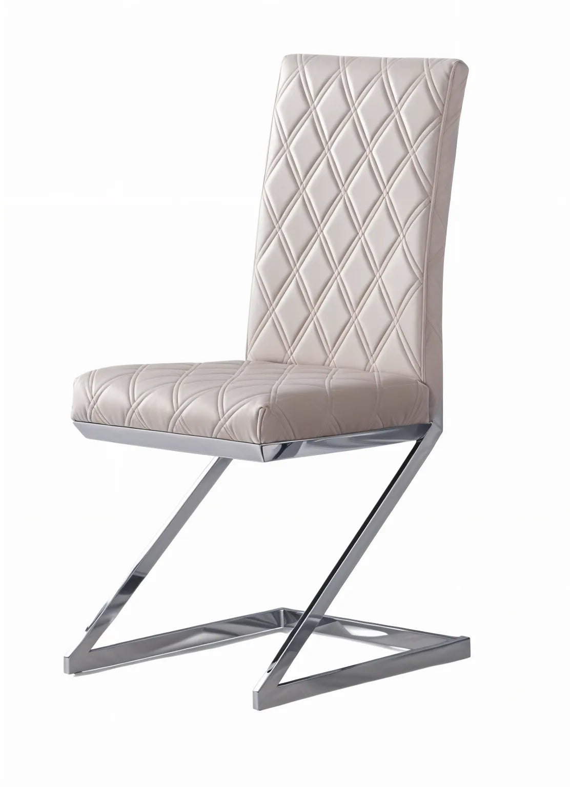 Lot 2 Chaises Salle à Manger Cocomat Velours Moka Pieds Chrome