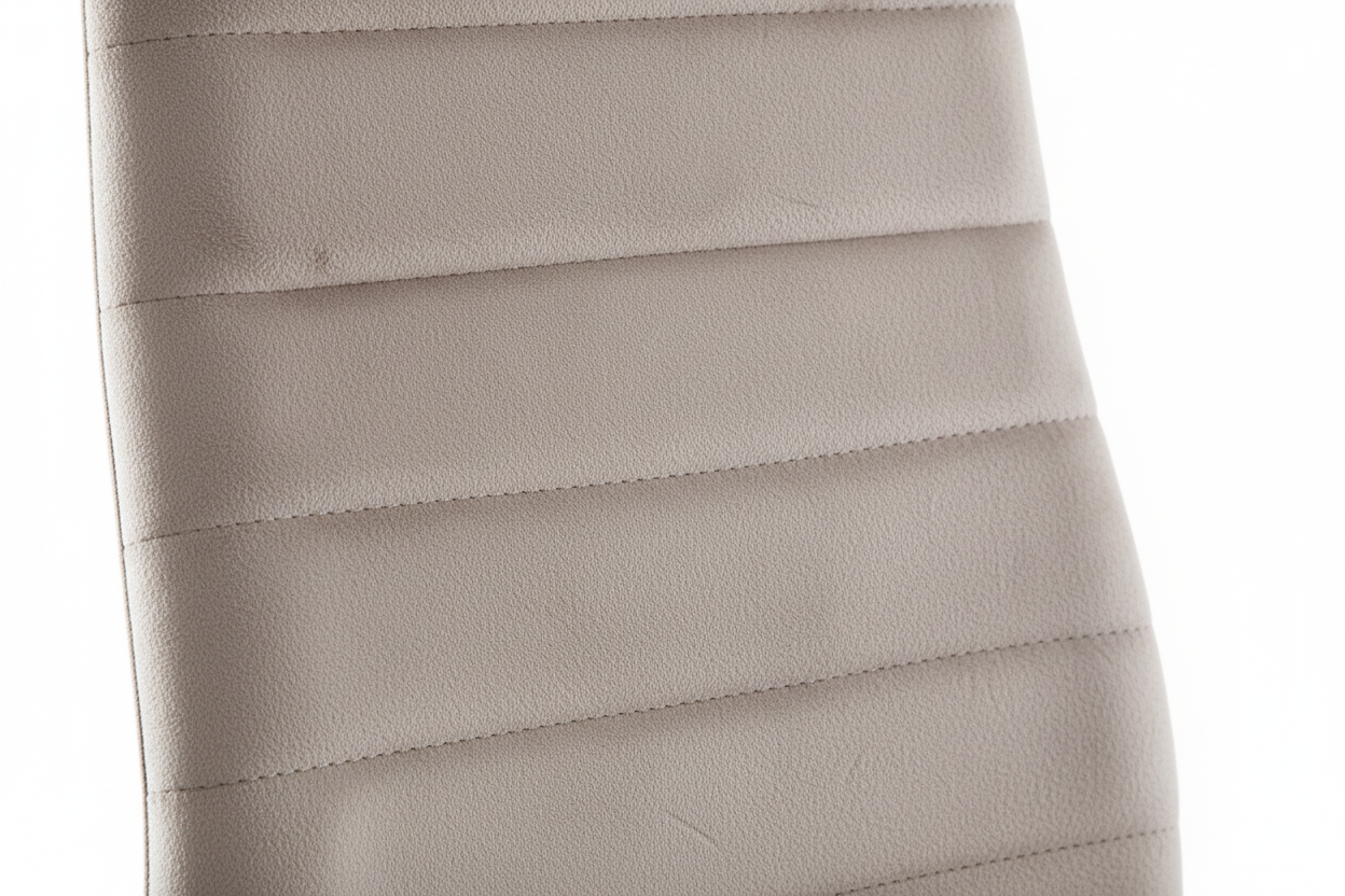 Lot 6 chaises velours taupe pieds métal noir 52x45x90 cm TOLIA