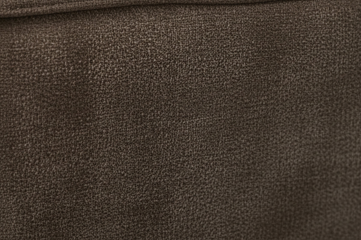 Lit coffre double tissu chenille moka sommier relevable 160x200 cm OLIVIA