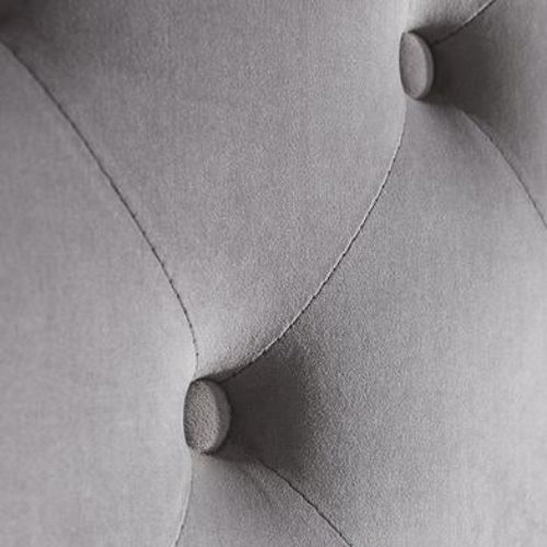 Lit PRESTIGE 2 places 140x190 cm velours gris sommier inclus