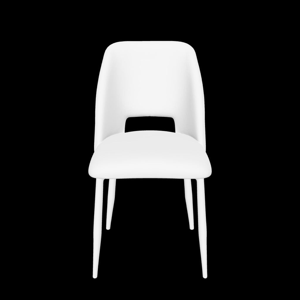 Lot de chaises AVA Métal noir Velours #couleur_gris