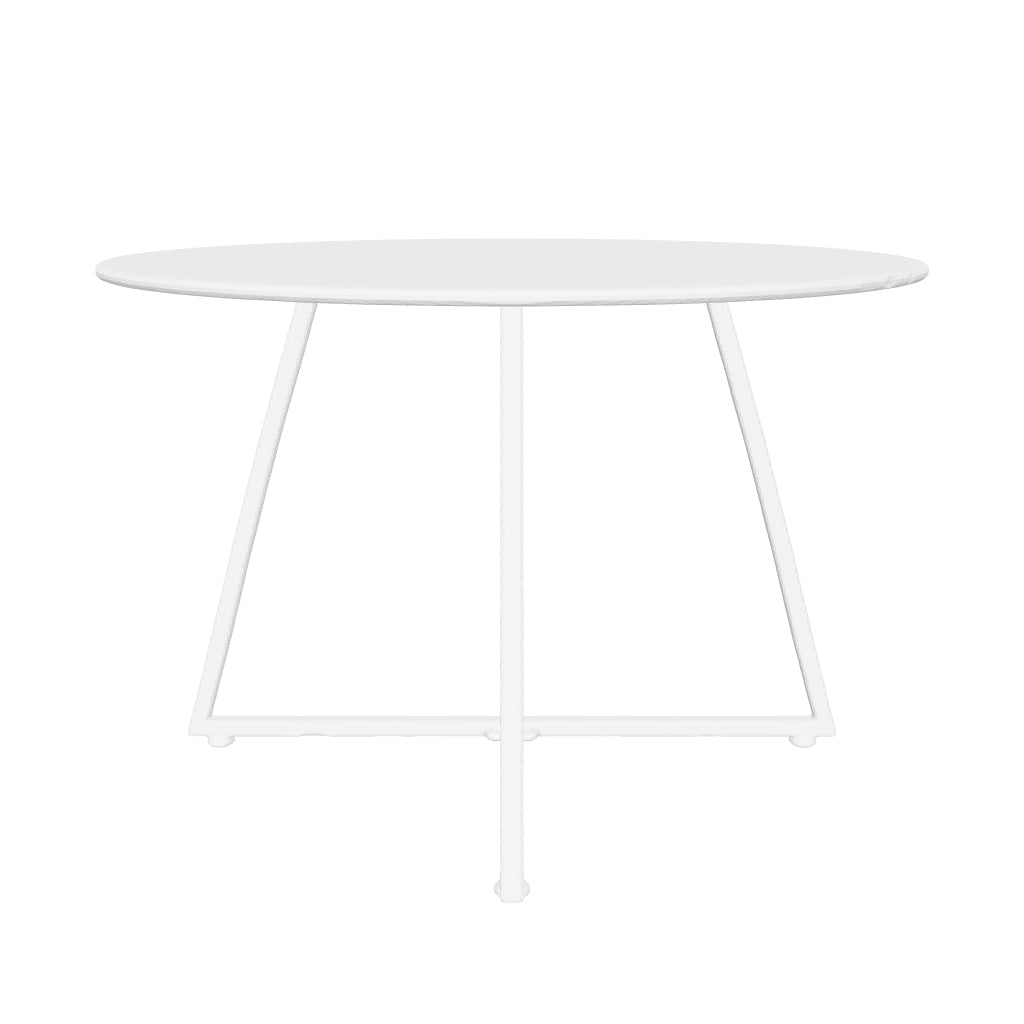 Table à manger ronde 4 personnes HELOISE Gold rose verre trempé D120 cm
