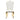 Lot de 4 Chaises Prestige gold simili cuir - SAKURA #couleur_blanc