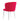 Lot de 4 chaises moderne DIANA chrome velours #couleur_rouge