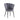 Lot de 2 chaises NYMPHEA pieds métal noir assise Velours #couleur_anthracite