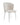 Lot de 4 chaises moderne DIANA chrome velours #couleur_écru