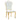 Lot de 4 Chaises Prestige gold simili cuir - SAKURA #couleur_blanc