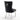 Lot de 2 chaises POIGNEE Cloûté en velours pied chromé #couleur_noir