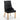 Lot de 2 chaises ANNEAU mattelassée et cloûtée Gold velours #couleur_noir