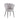 Lot de 2 chaises NYMPHEA pieds métal noir assise Velours #couleur_gris