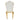 Lot de 4 Chaises Prestige gold simili cuir - SAKURA #couleur_blanc