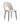 Lot de 4 chaises TEDDY métal noir velours #couleur_beige