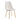 Lot de 6 chaises  SCANDINAVE en velours pieds Gold #couleur_blanc-doudou