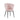 Lot de 2 chaises NYMPHEA pieds métal noir assise Velours #couleur_rose