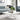 Table Basse ALINA Chrome plateau en verre trempé 80x80x45 cm #couleur_marbré-blanc