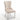 Lot de 2 chaises POIGNEE Cloûté en velours pied chromé #couleur_beige