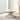 Table basse ronde NAUTILUS chromé plateau verre  D80 cm #couleur_marbré-blanc